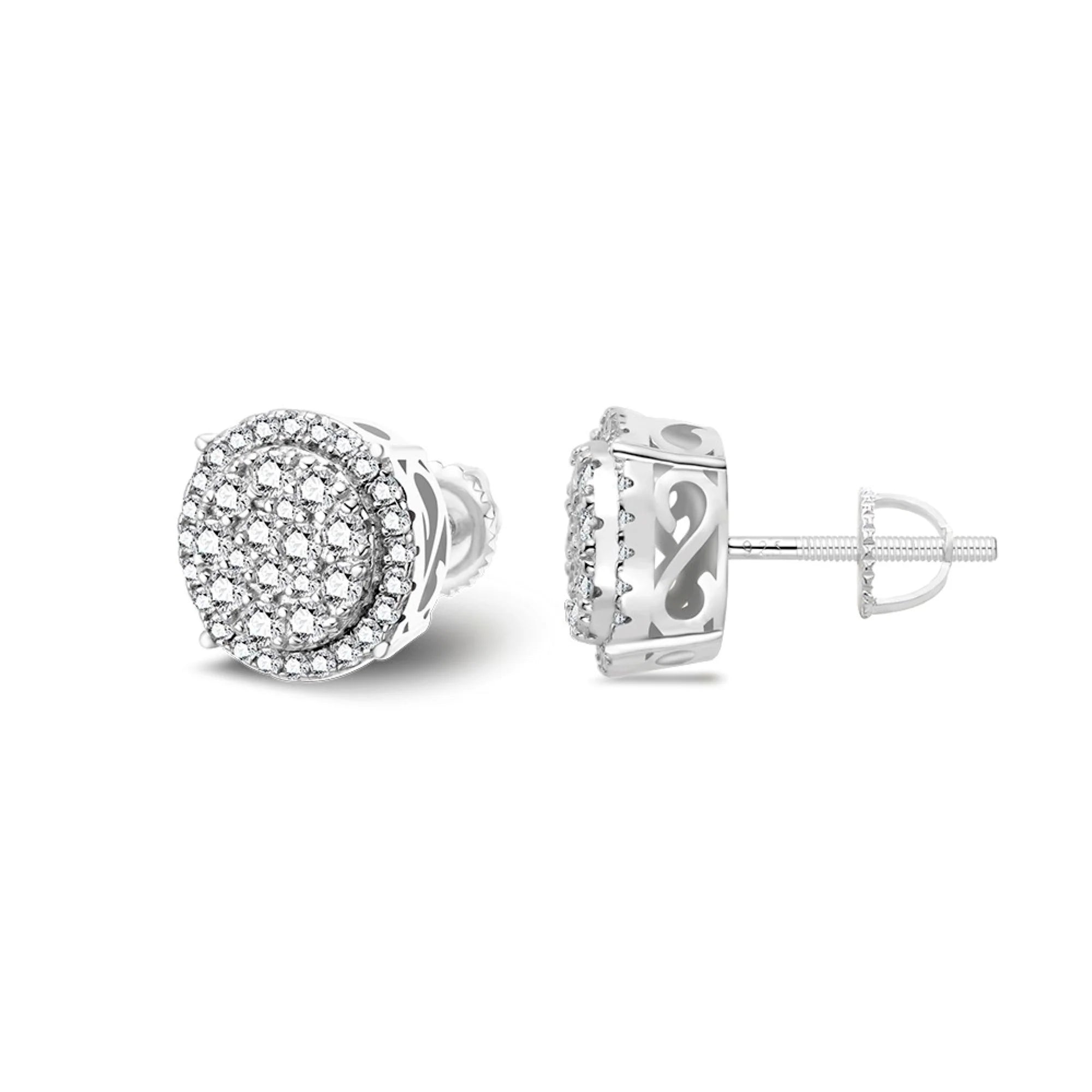 The Mirage Earrings | VVS Moissanite | Screw-Back Studs
