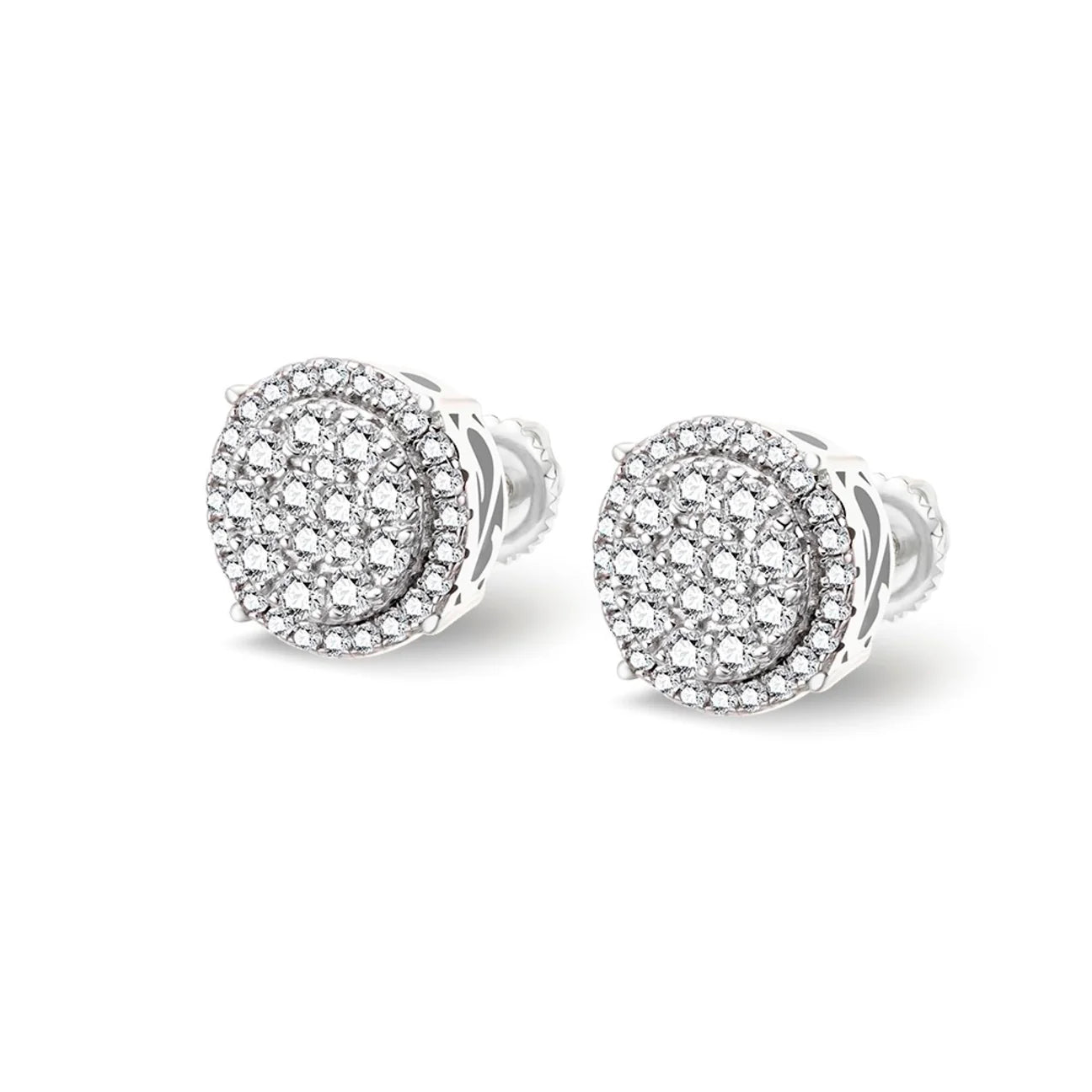 The Mirage Earrings | VVS Moissanite | Screw-Back Studs