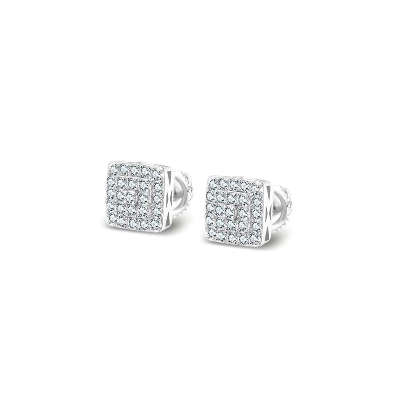 The Prism Earrings | VVS Moissanite | Screw-Back Studs