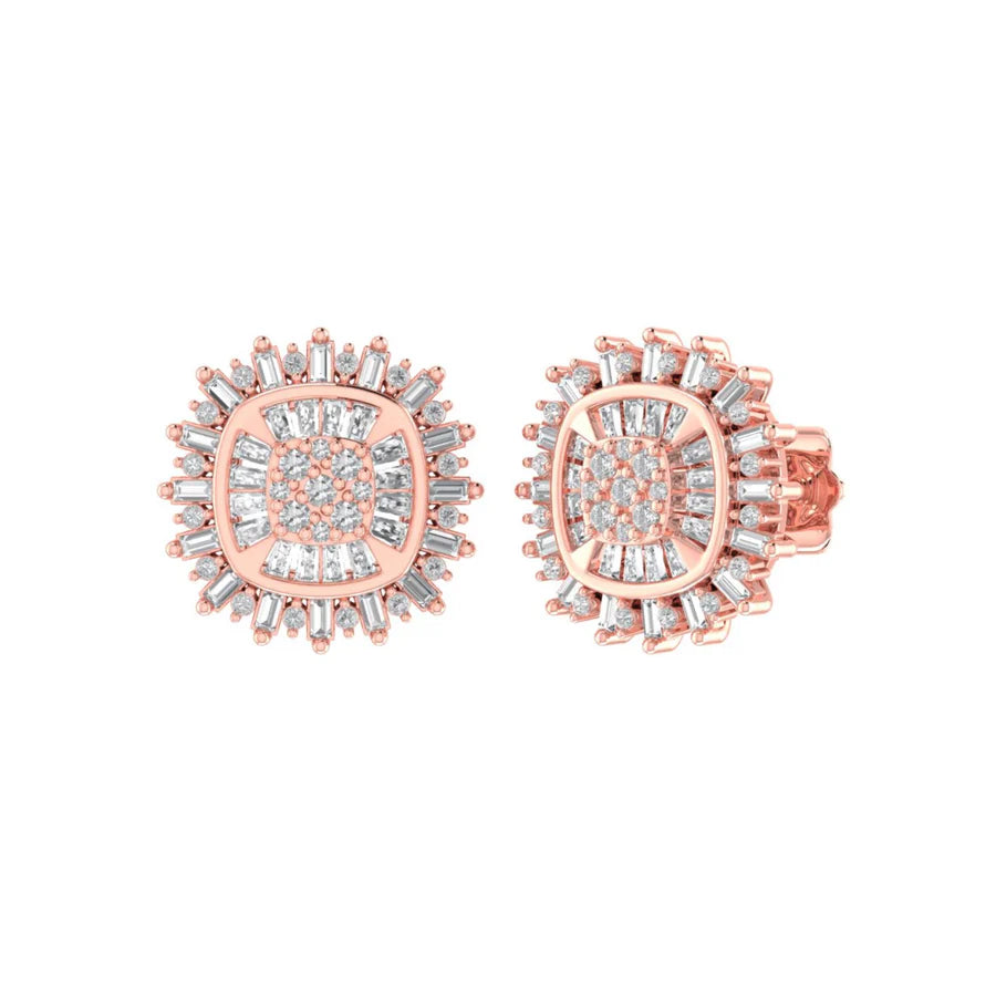 The Lumine Diamond Earrings | Italian Silver Screw Backs