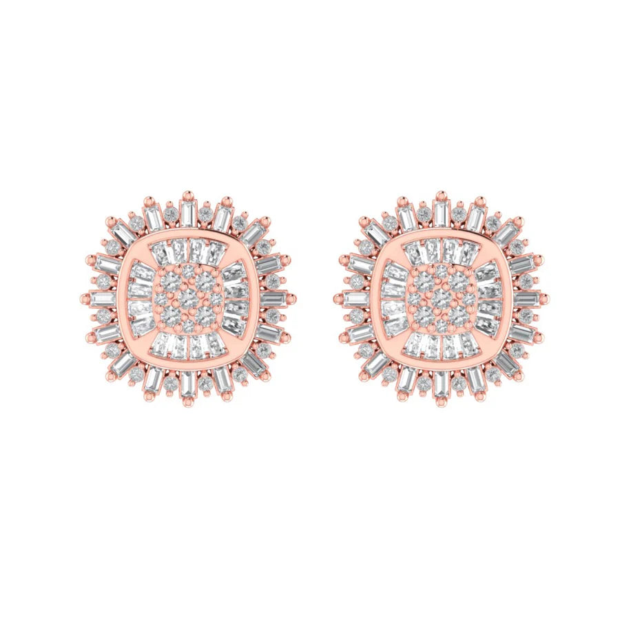 The Lumine Diamond Earrings | Italian Silver Screw Backs