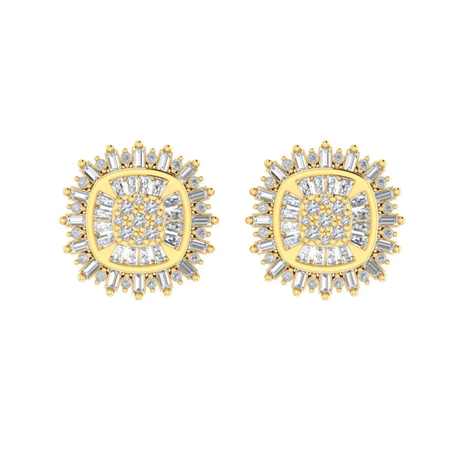 The Lumine Diamond Earrings | Italian Silver Screw Backs