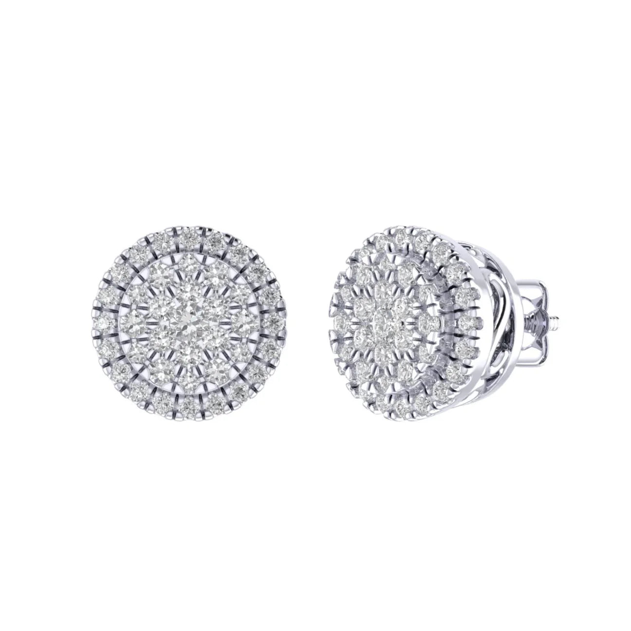 Diamond Circle Earrings