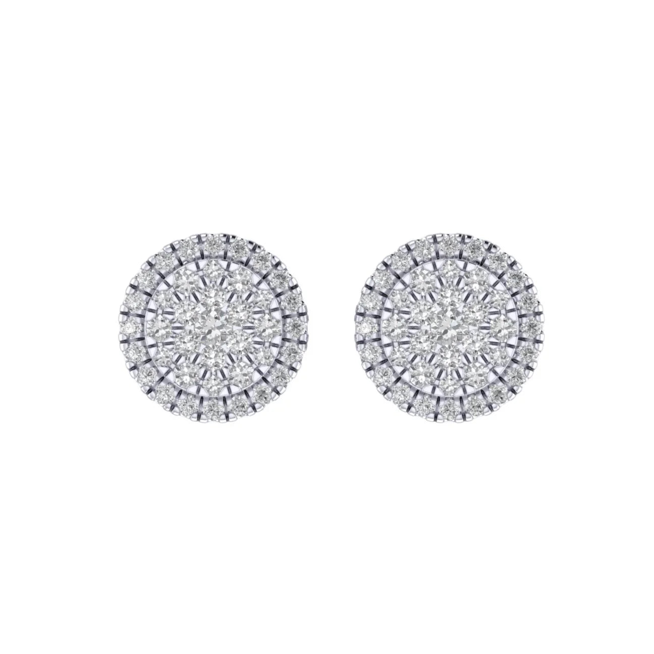 Diamond Circle Earrings