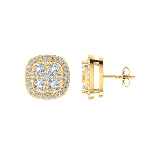 Diamond Cushion Earrings