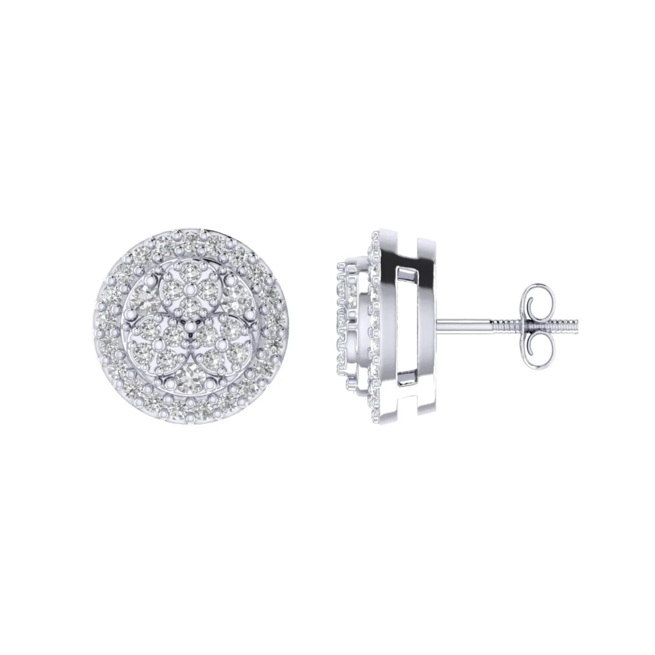 Cluster Diamond Earrings