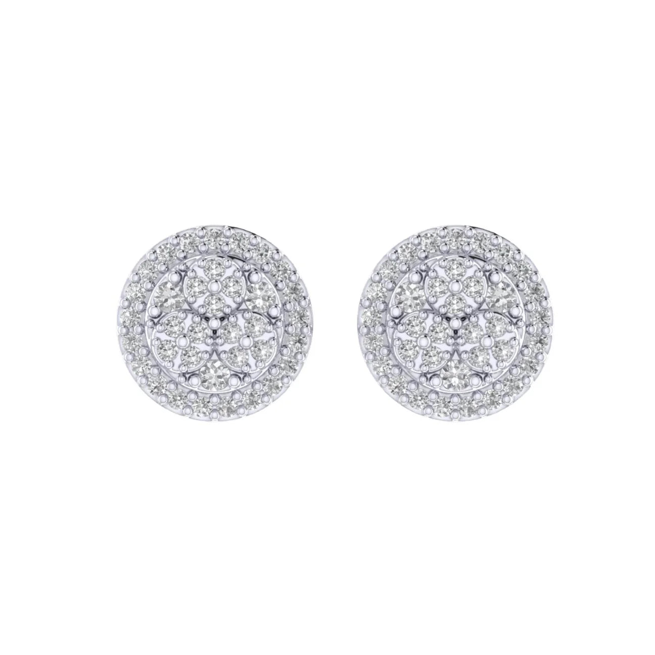 Cluster Diamond Earrings