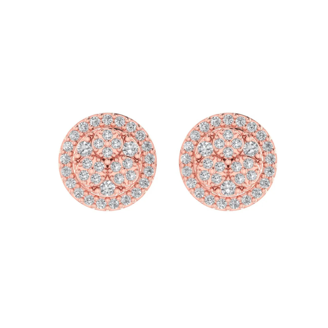 Cluster Diamond Earrings