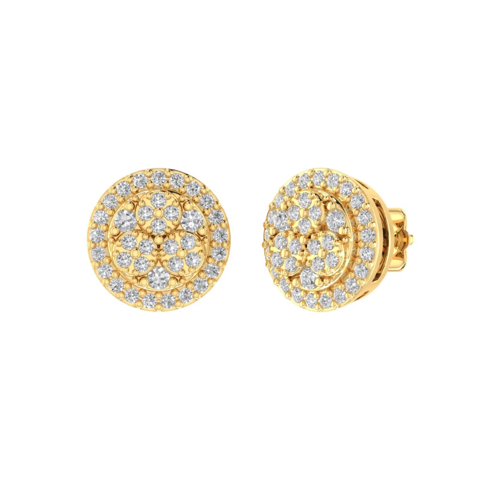 Cluster Diamond Earrings