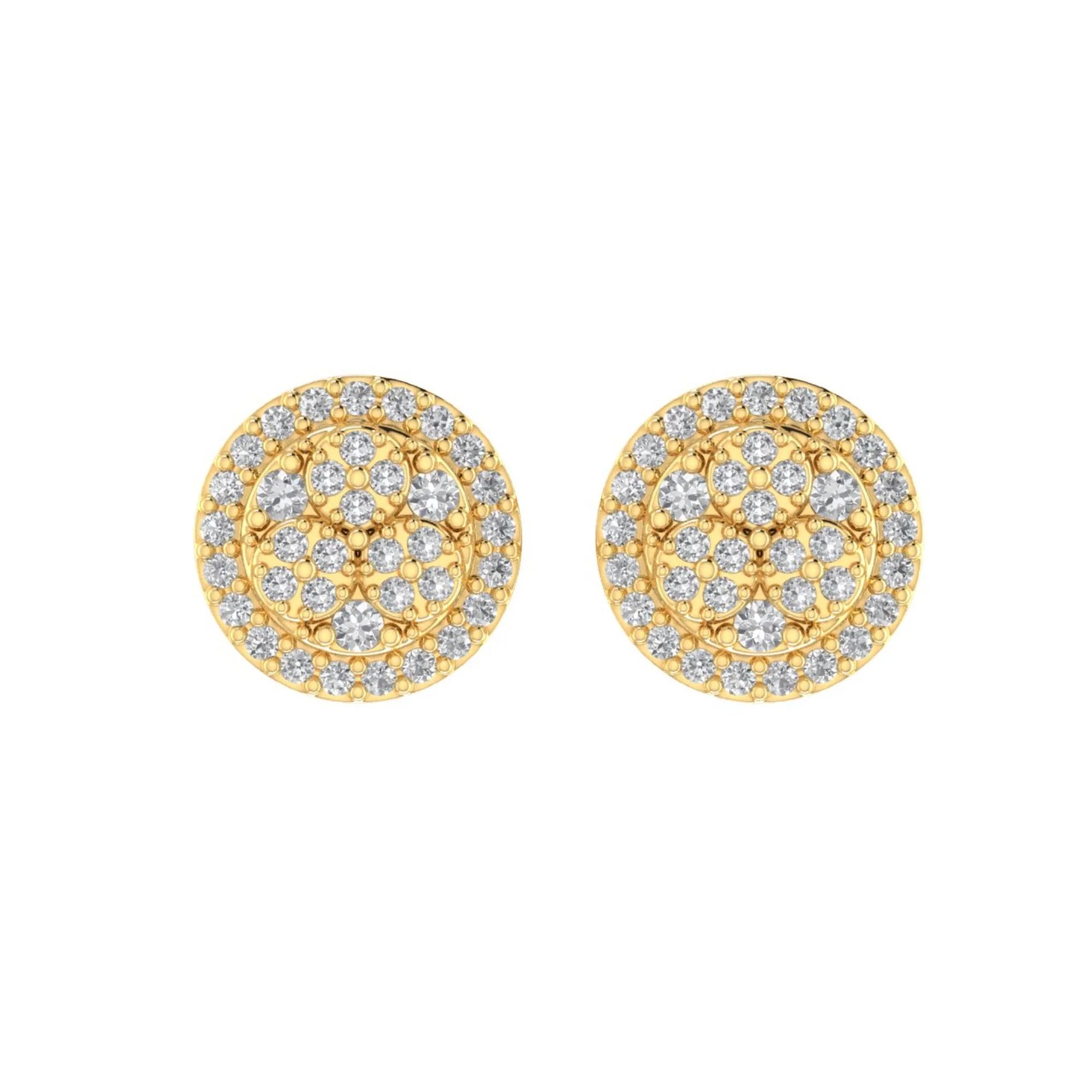 Cluster Diamond Earrings