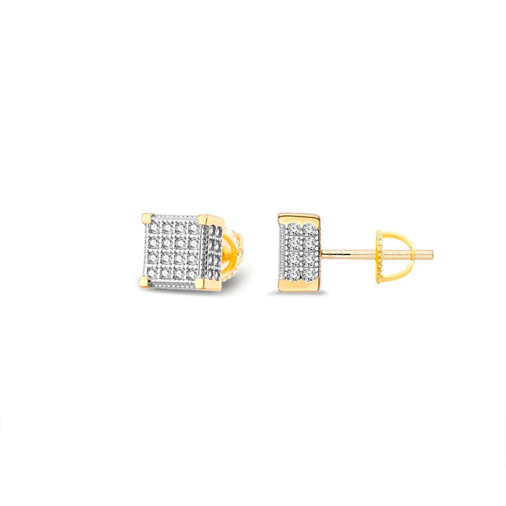 The Prestige Earrings | VVS Moissanite | Screw-Back Studs