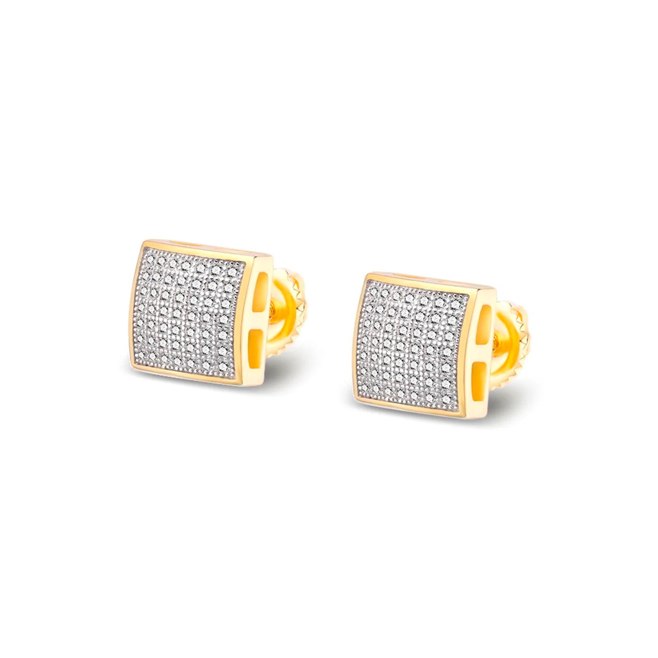 Eminence Earrings | VVS Moissanite | Screw-Back Studs