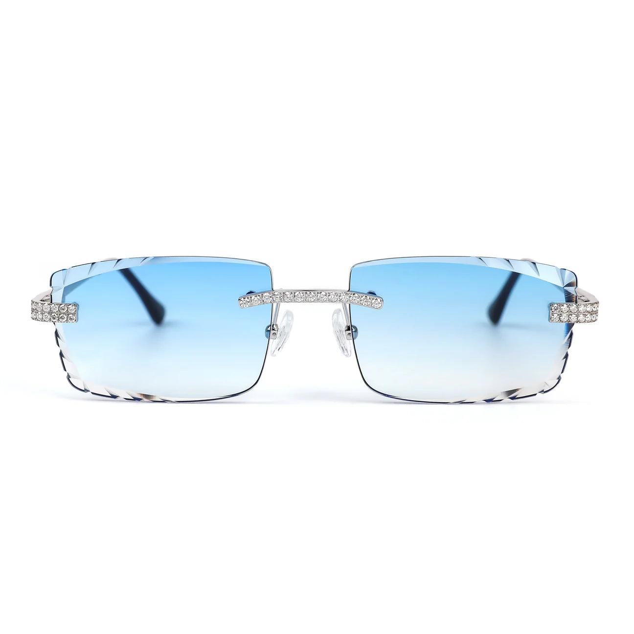 Blue Lens Wooden Glasses