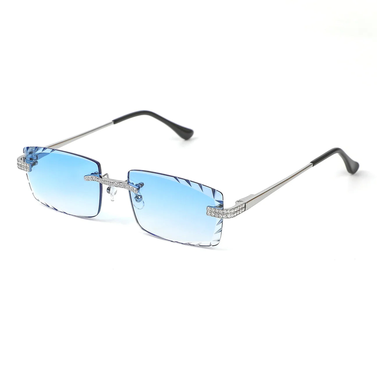 Blue Lens Wooden Glasses