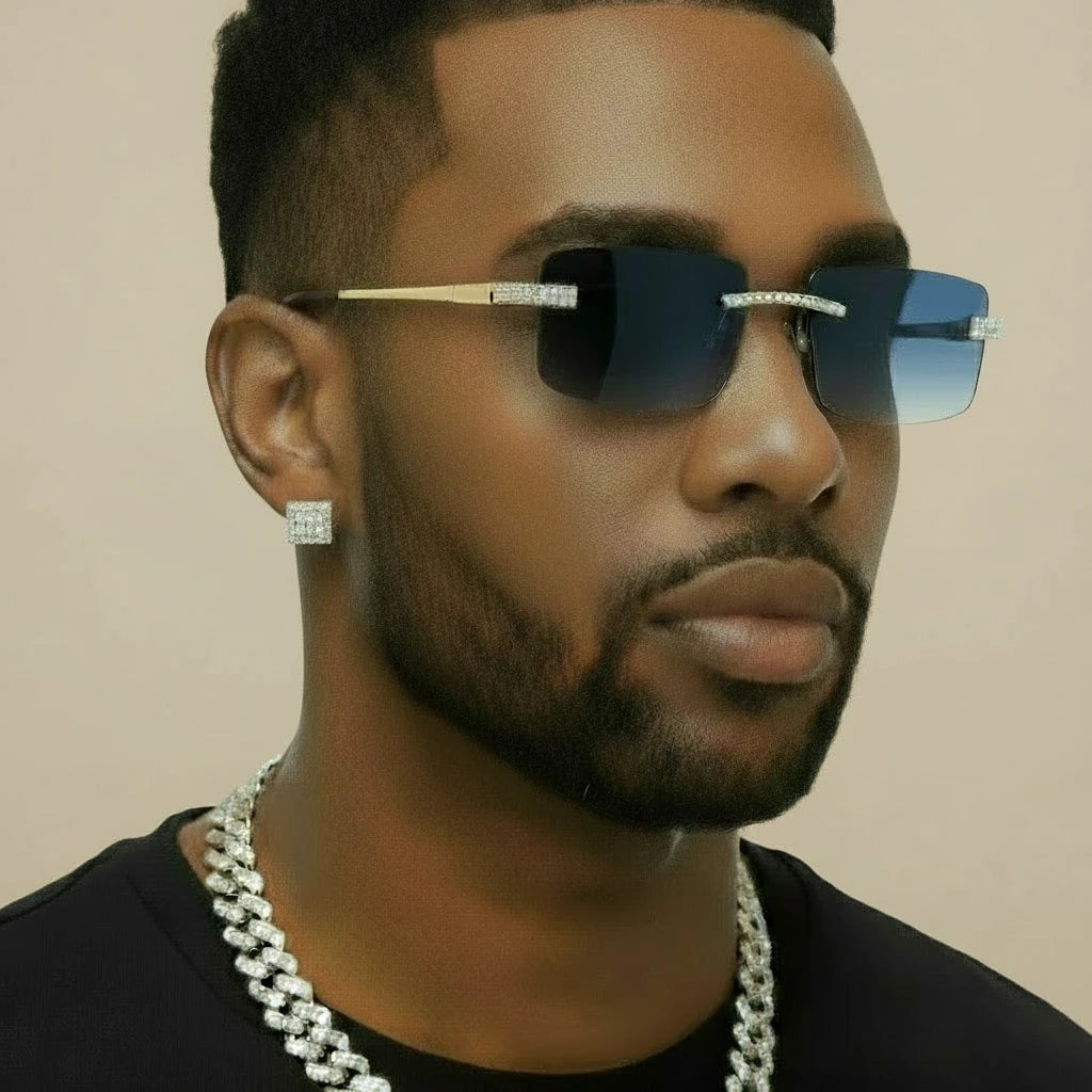 Gray Lens Wooden Glasses