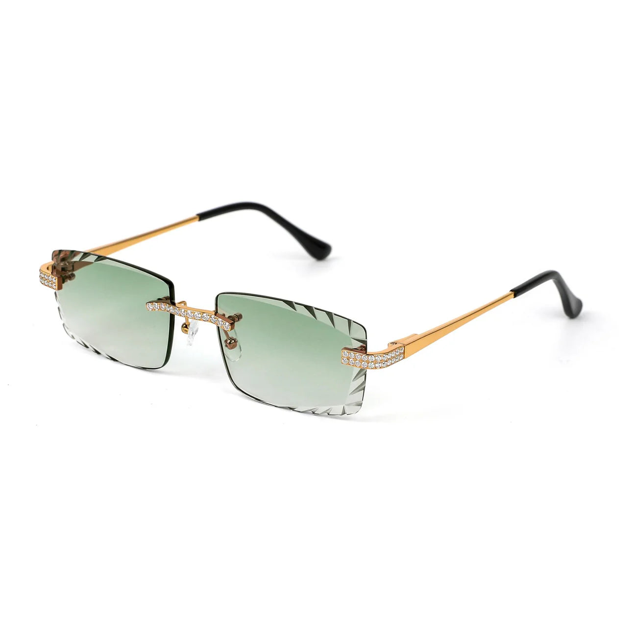 Green Lens Wooden Glasses