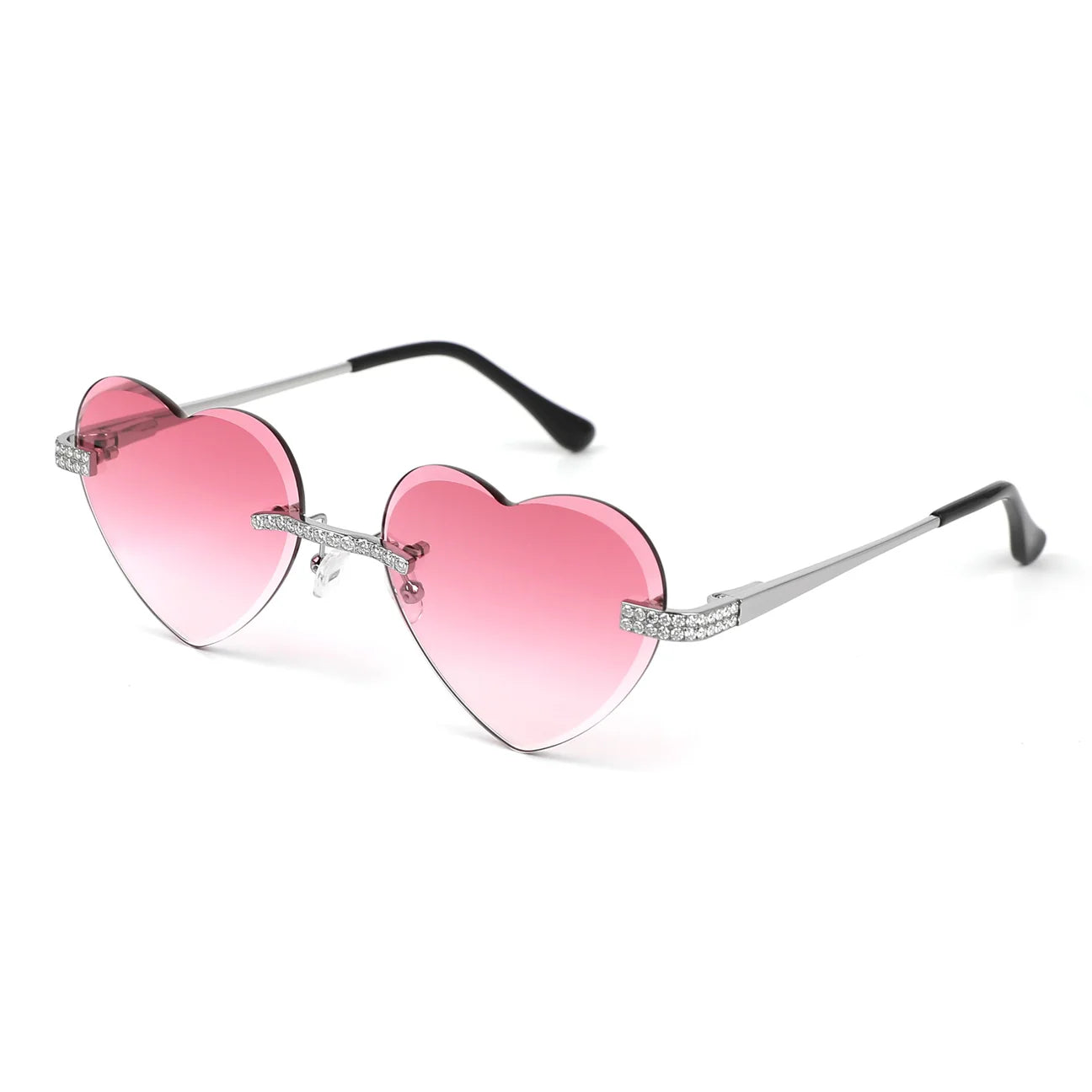 Pink Lens Wooden Glasses