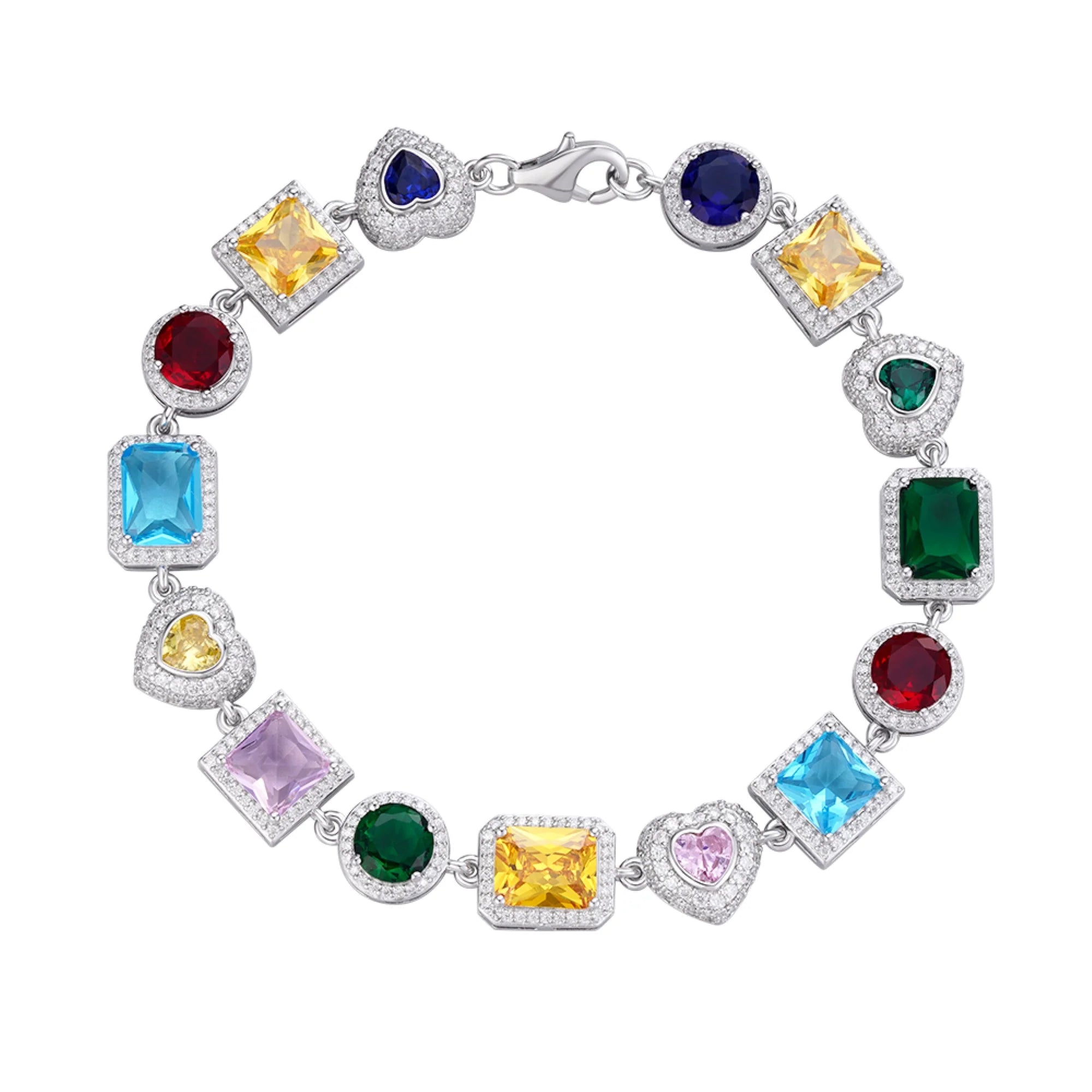 The Rainbow Bracelet | VVS Moissanite | D Color