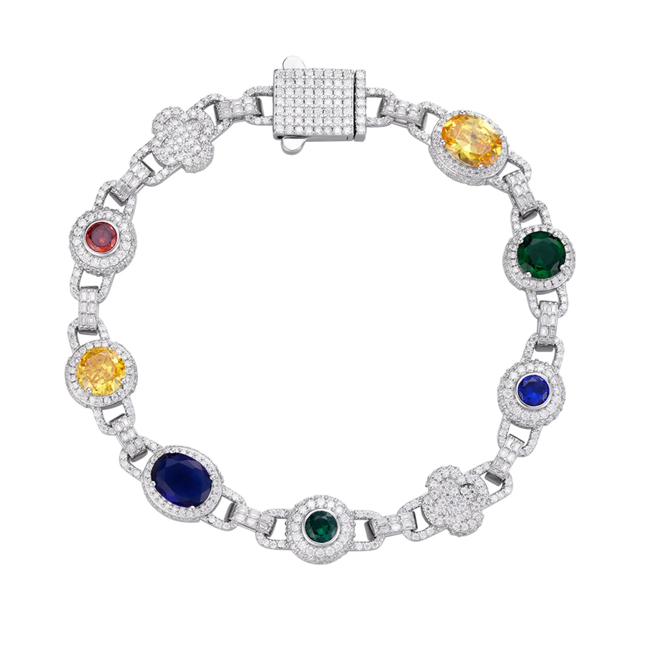 The Nebula Bracelet | VVS Moissanite | Multicolor Italian Silver