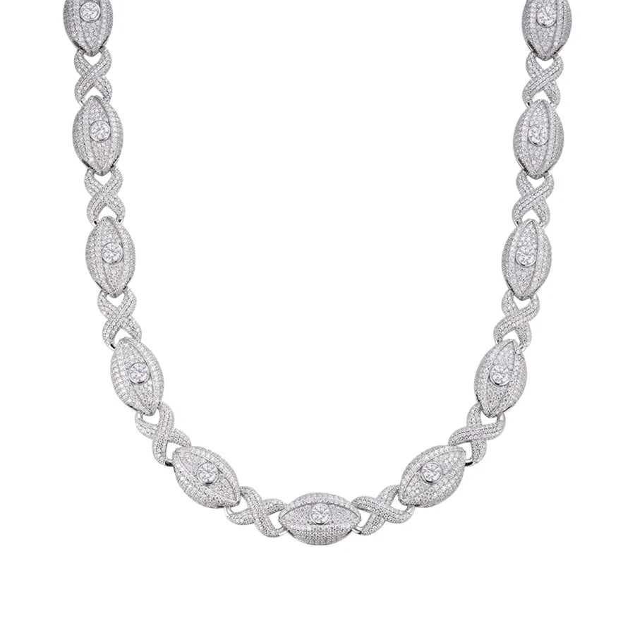 Moissanite Infinity Eye Necklace