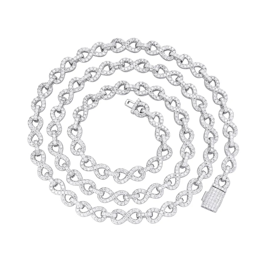 Moissanite Infinity Chain