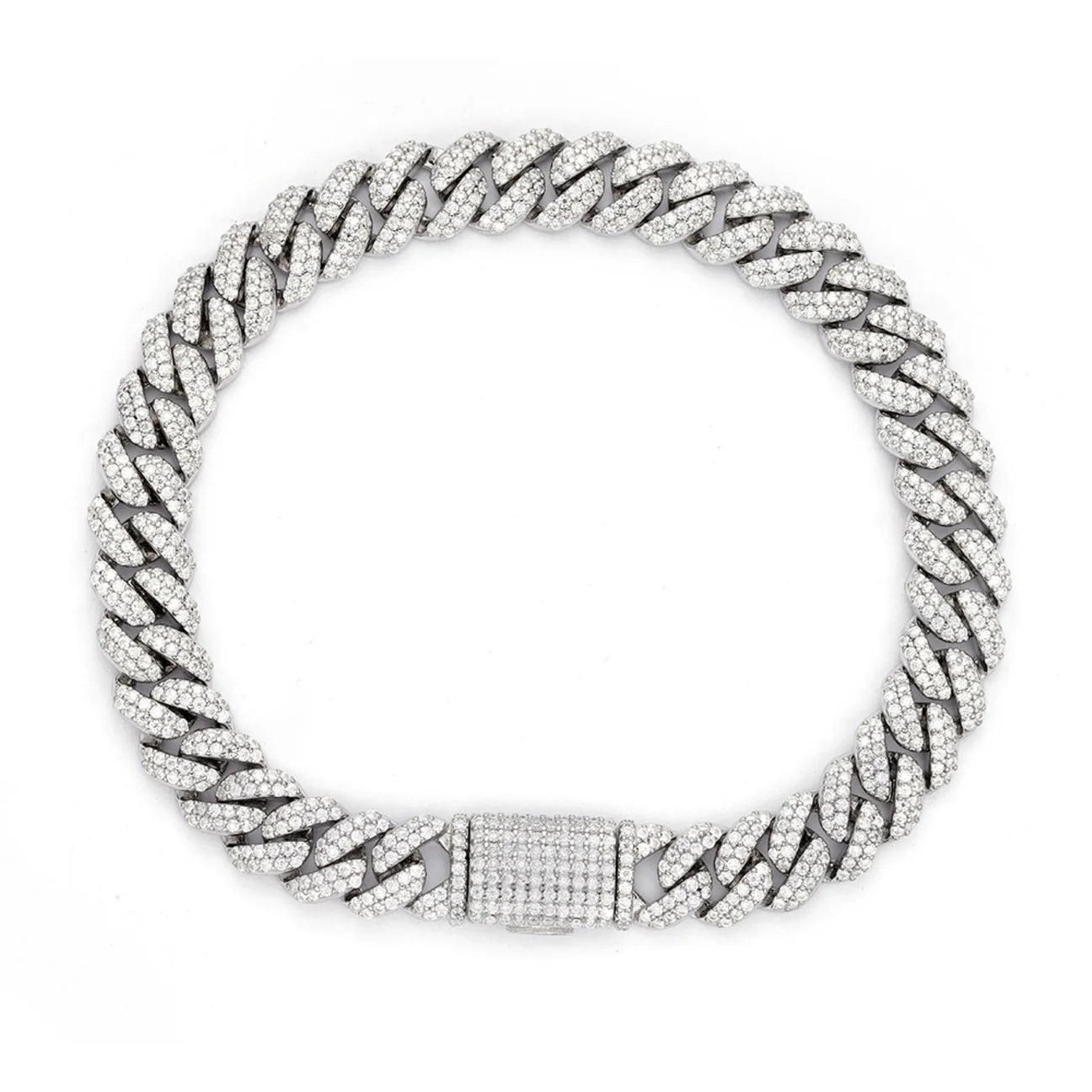 The Valentino Cuban Bracelet | VVS Moissanite | Miami Cuban Bracelet