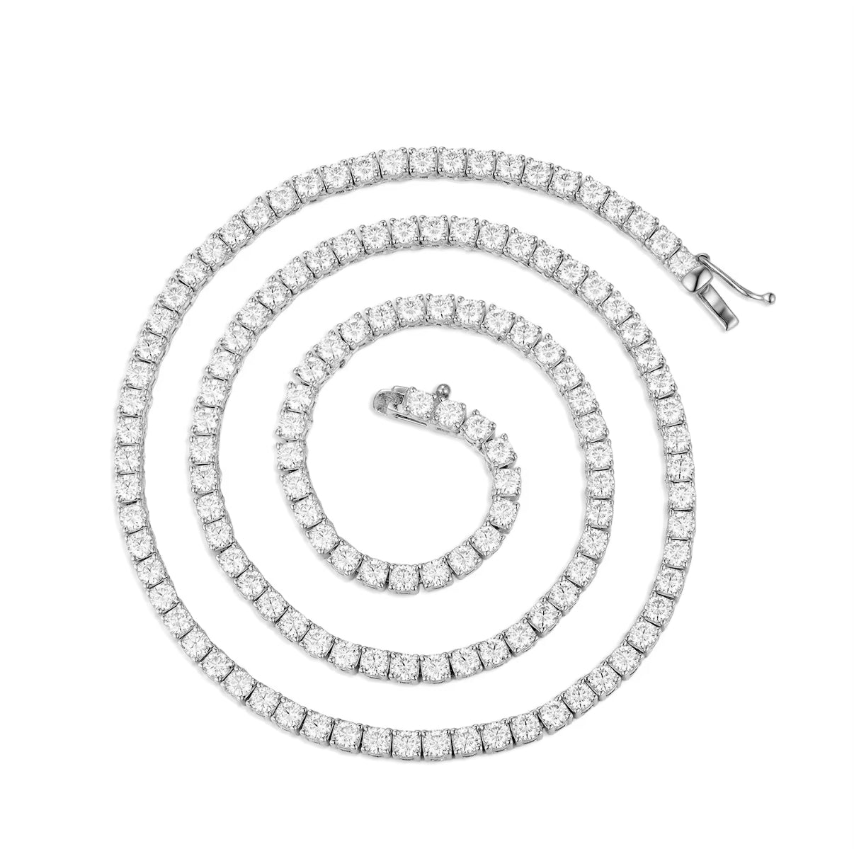 The Eterna Link | VVS Moissanite tennis chain | Italian Silver