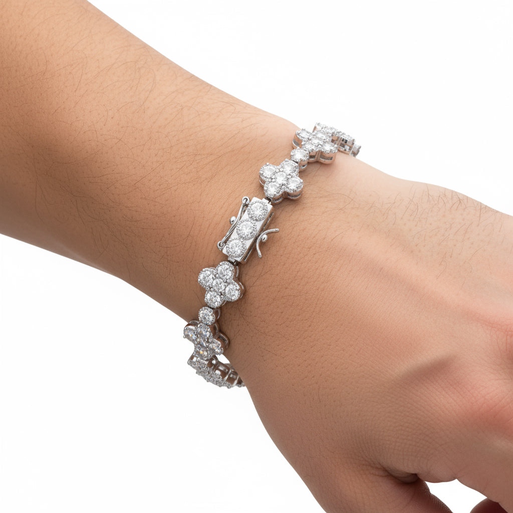 The Fortuna Bracelet | VVS Moissanite | Italian Silver