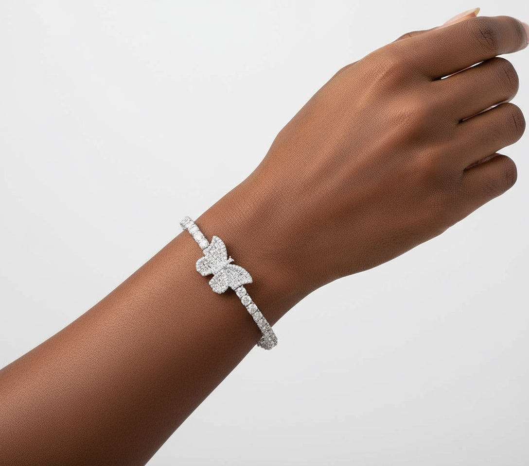 The Maripha Bracelet | Italian silver Moissanite Tennis Bracelet