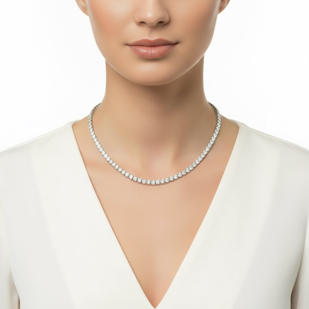 The Eterna Link | VVS Moissanite tennis chain | Italian Silver