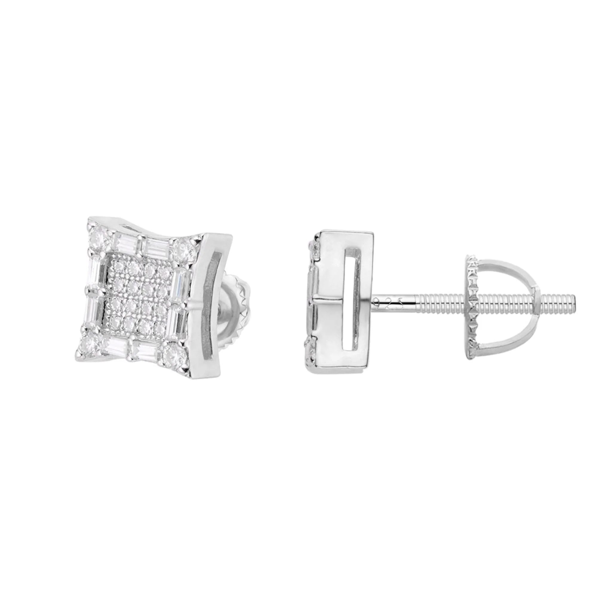 The Sovereign Earrings | VVS Moissanite | Screw-Back Earrings