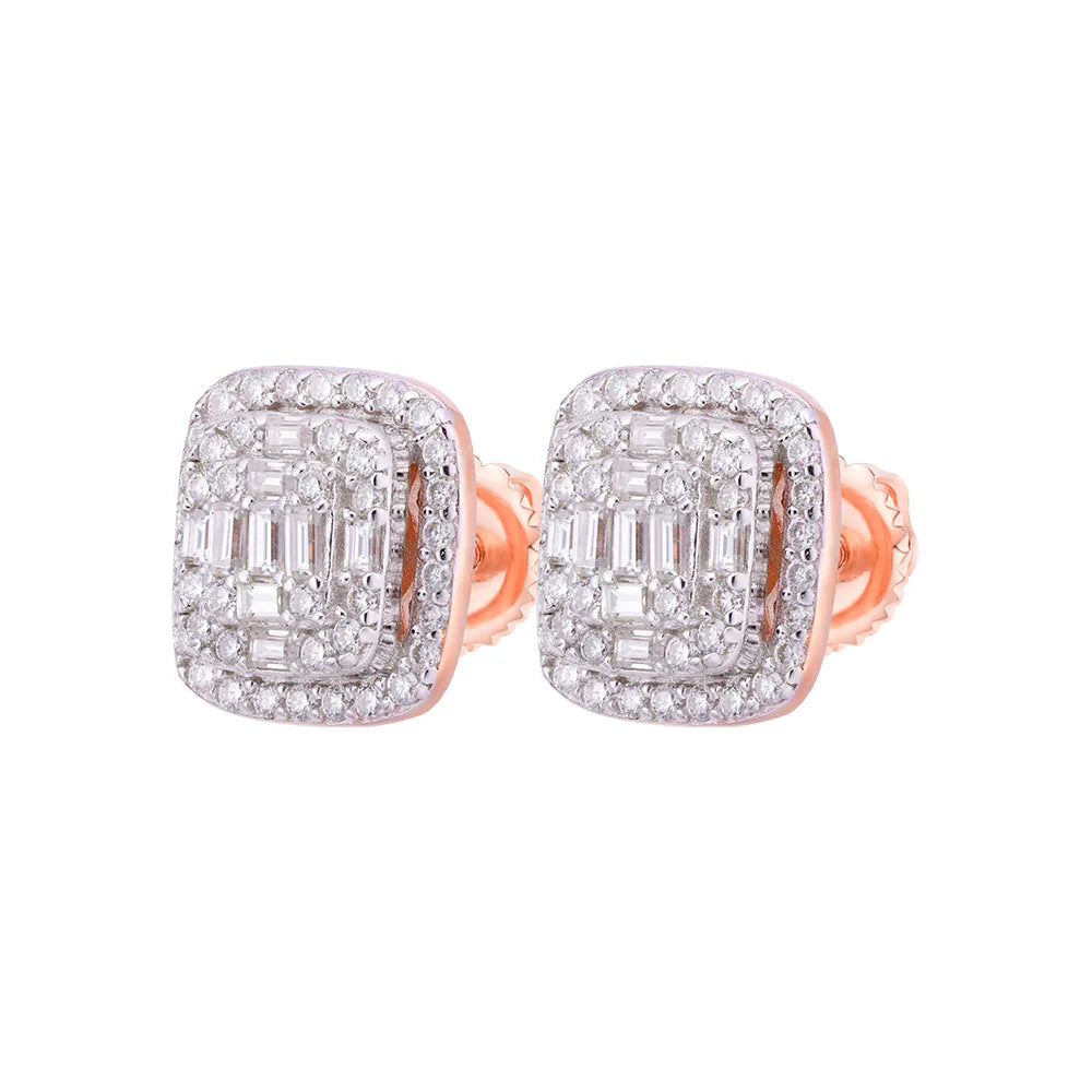 The Icon Earrings | VVS Moissanite | Screw-Back Studs