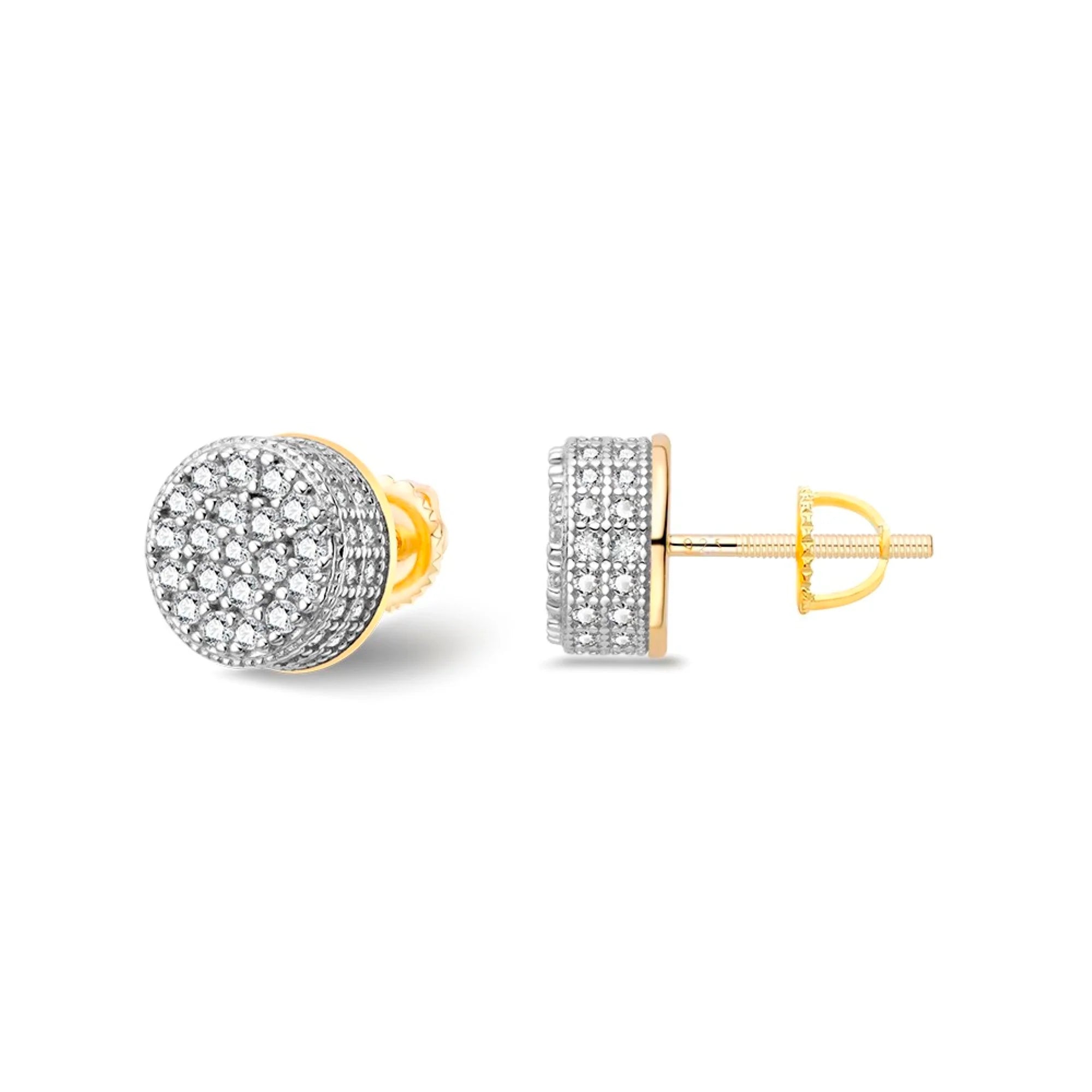 The Lumi Earrings | VVS Moissanite | Screw-Back Studs