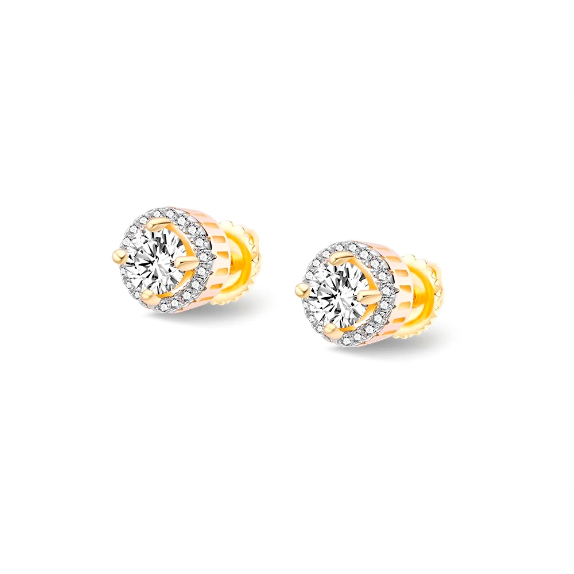 The Aurora Earrings | VVS Moissanite | Screw-Back Studs
