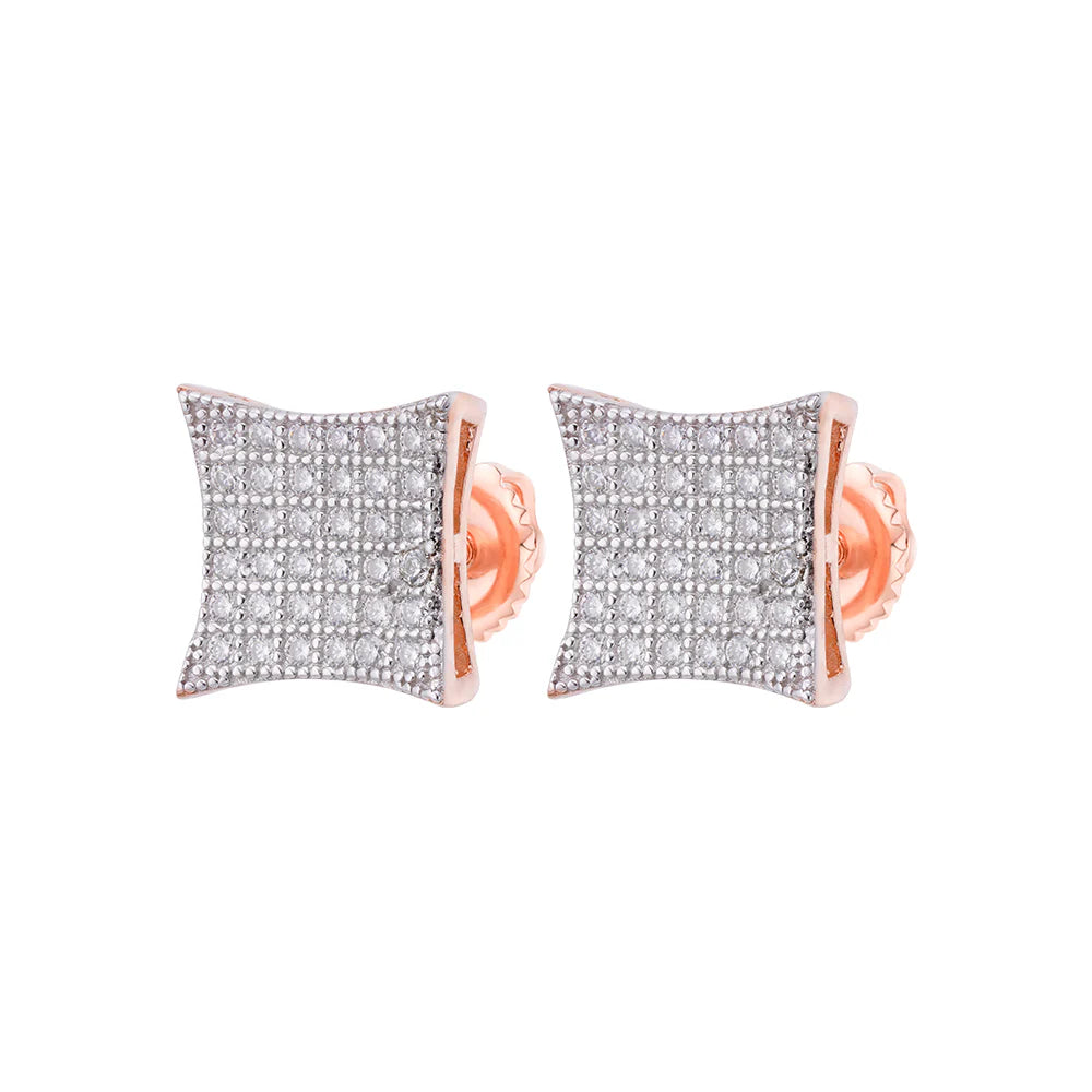 The Lucent Earrings | VVS Moissanite | Screw-Back Studs