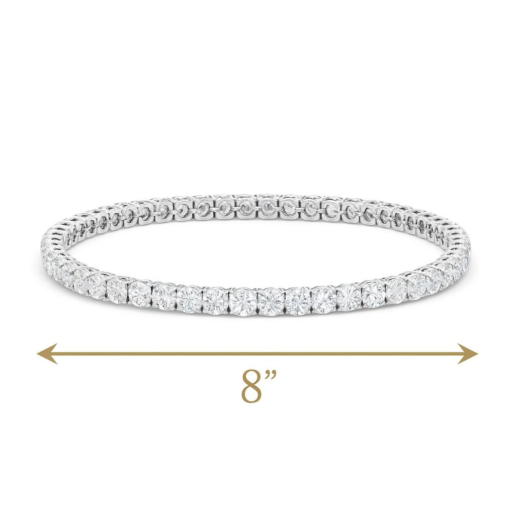 The Eterna Bracelet | Classic Moissanite Tennis Bracelet in Italian Silver