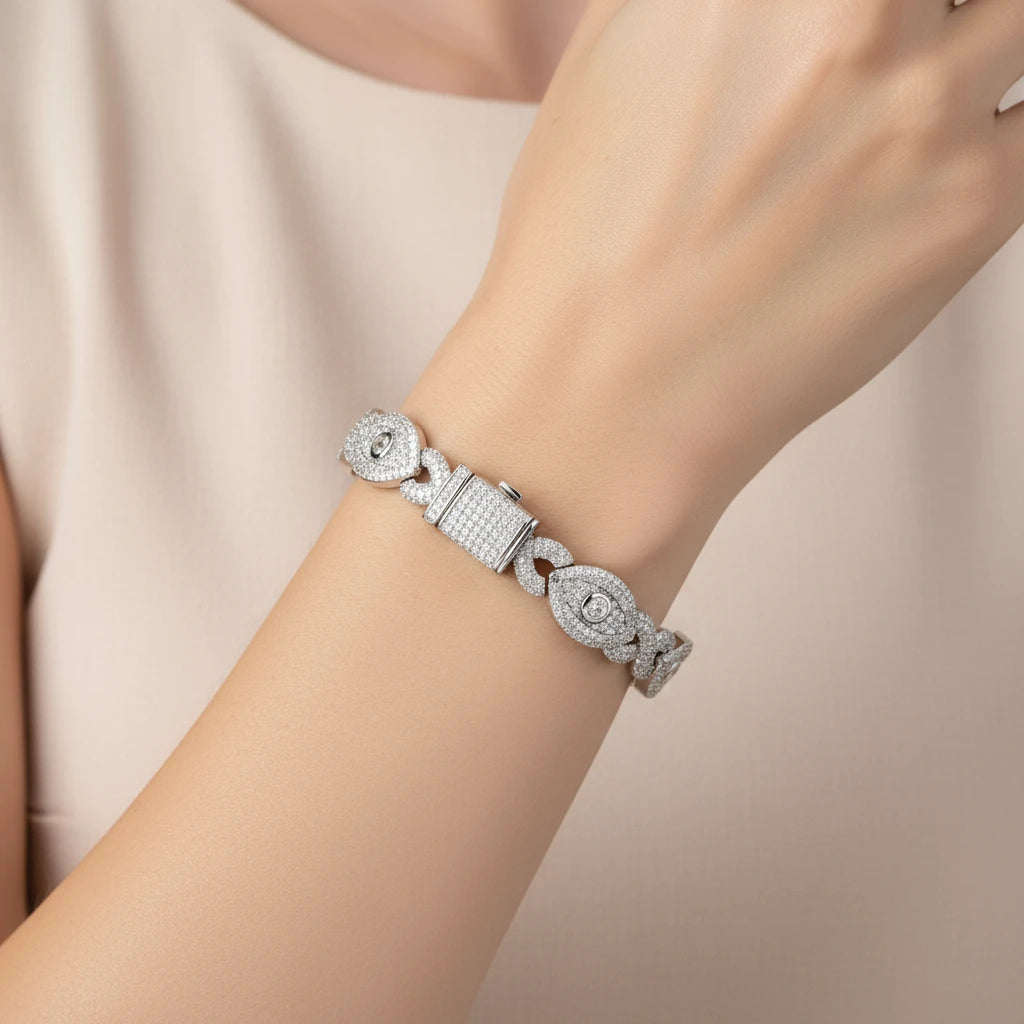 The Vision Bracelet | VVS Moissanite | Italian Silver