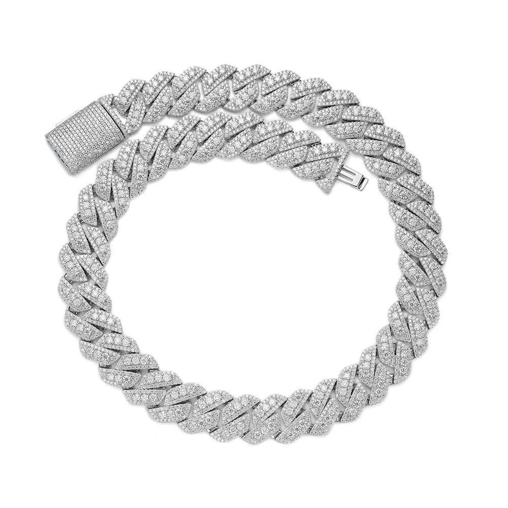 The Dominion Moissanite Cuban Link Bracelet | Italian Silver