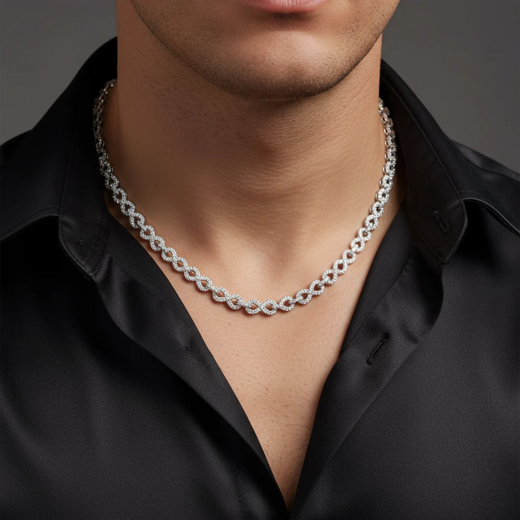 The Infinity Link | VVS Moissanite | Italian Silver