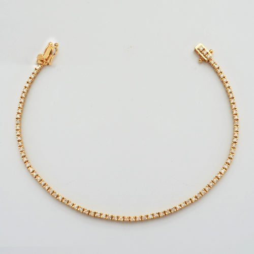 14KY 1.20CTW DIAMOND TENNIS BRACELET