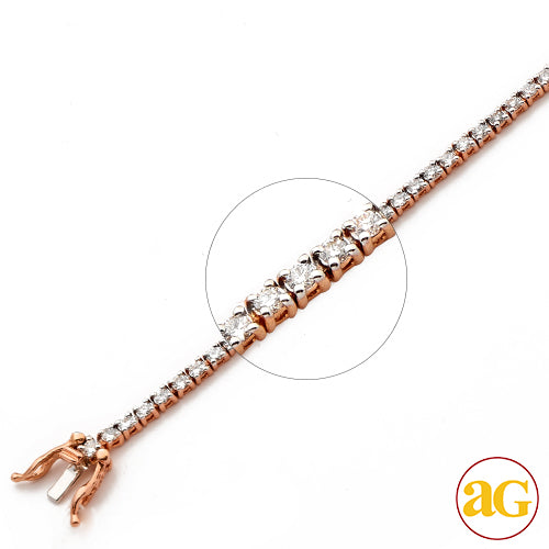 14KR 2.05CTW DIAMOND TENNIS BRACELET 8