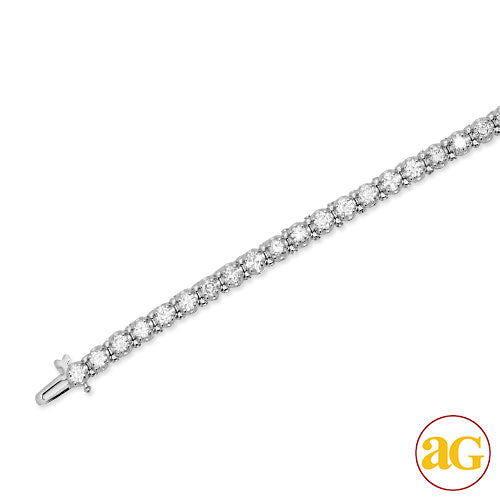 14KW 5.70CTW DIAMOND TENNIS BRACELET