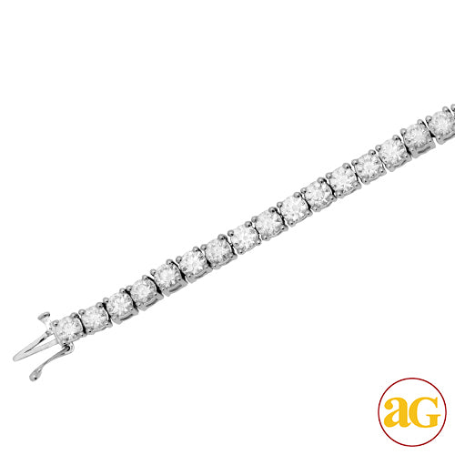 14KW 9.02CTW DIAMOND TENNIS BRACELET