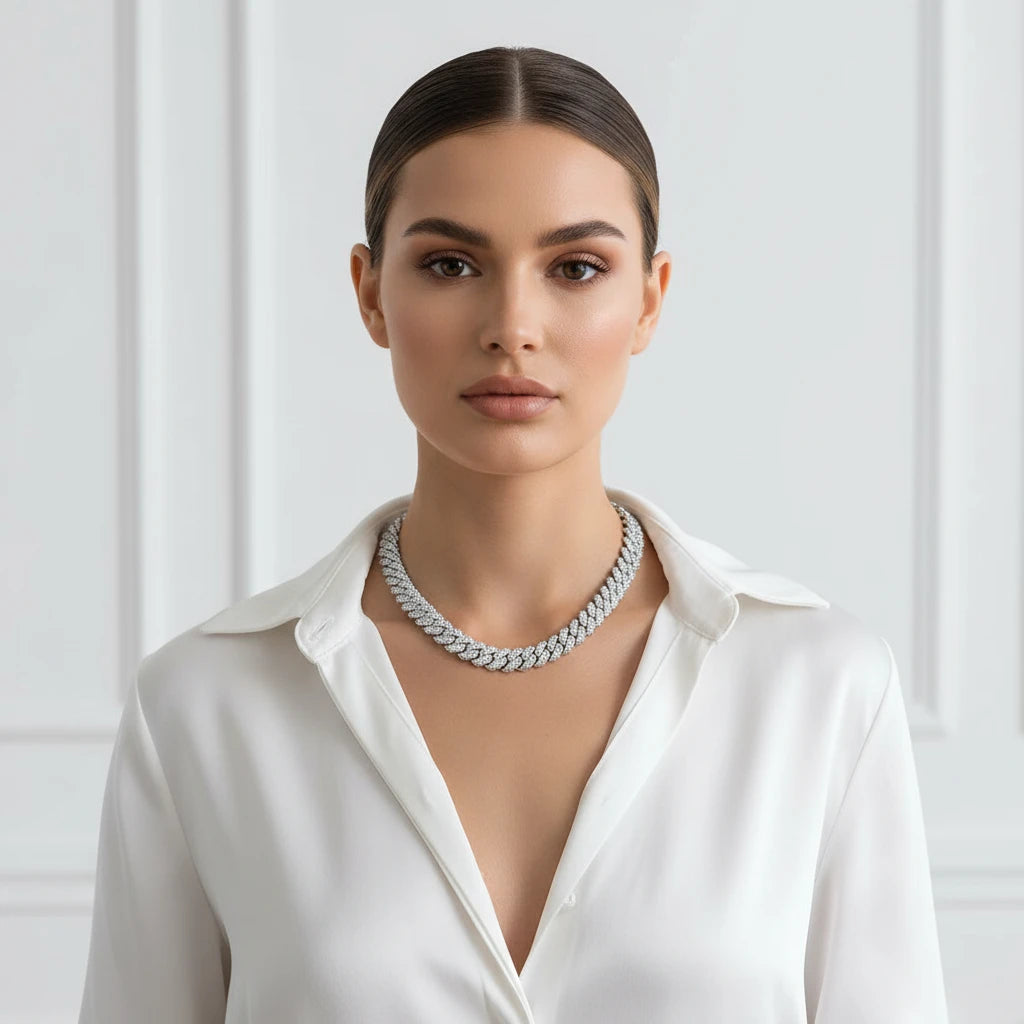 The Dominion Link Chain | Italian Silver | Moissanite VVS Cuban Necklace