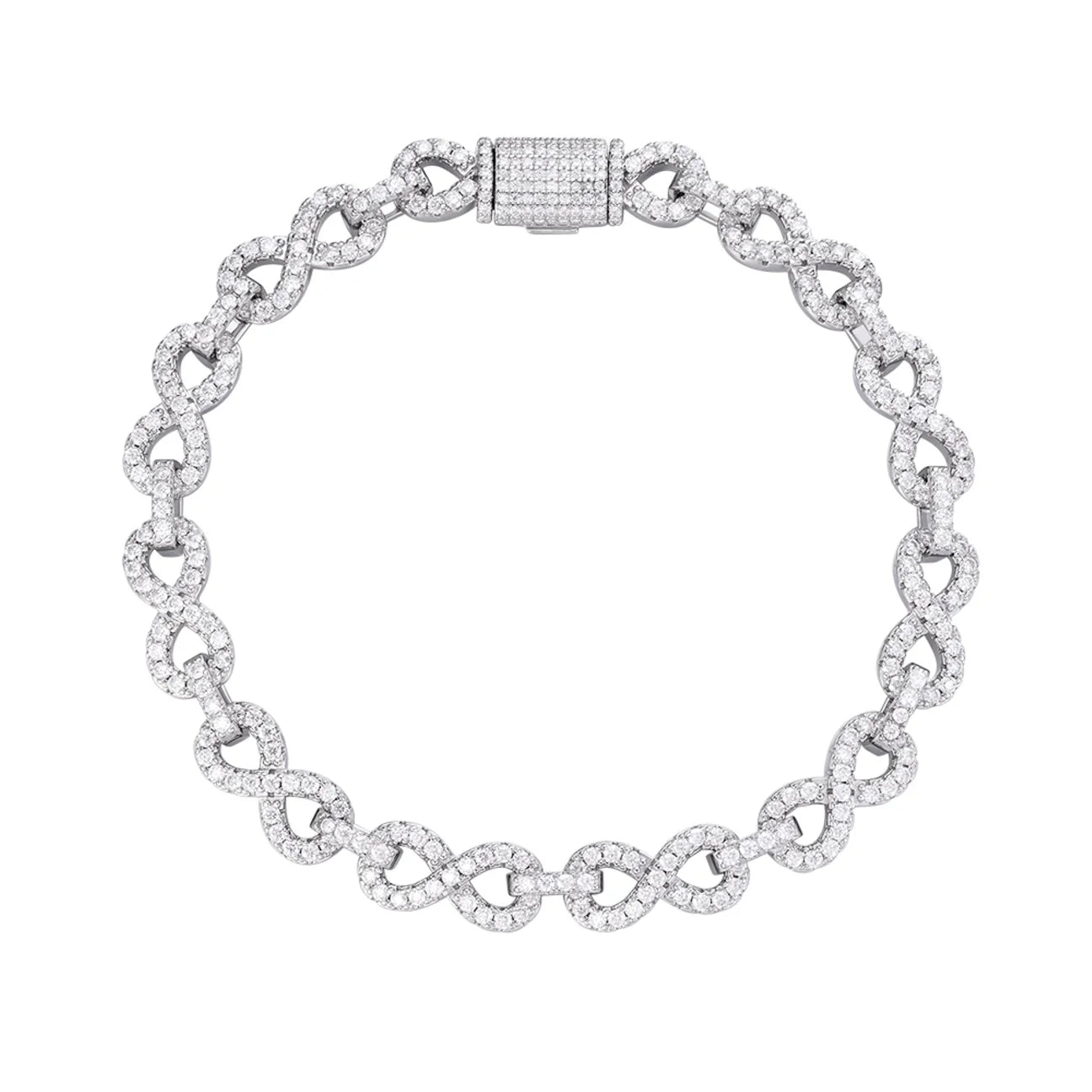 Infinity Moissanite Bracelet | Italian Silver
