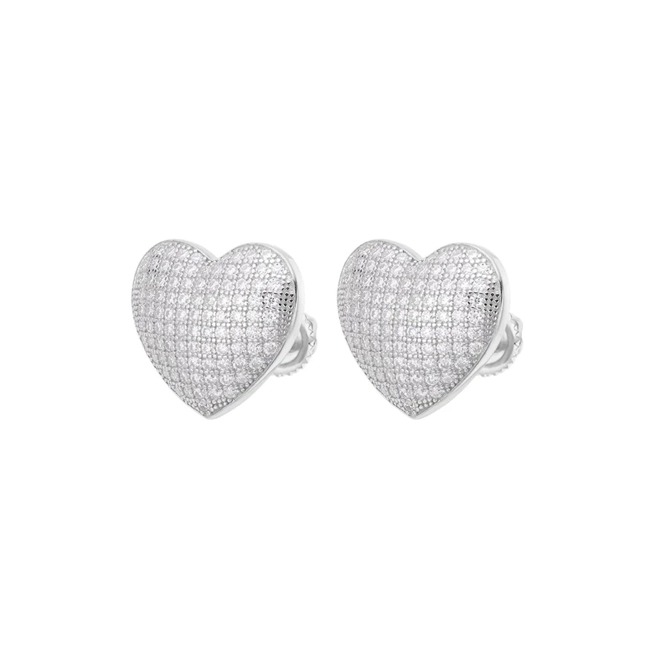 The Amora Earrings | VVS Moissanite| Screw-Back Studs